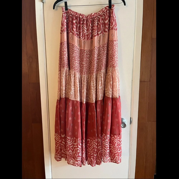 Anthropologie DOLAN Freja Tiered Maxi Skirt - Picture 2 of 5